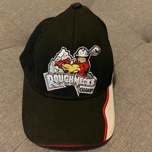 Calgary Roughnecks Lacrosse FlexFit Hat Ball Cap NLL Adult Large / XL Alberta